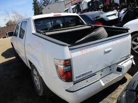 2008 HONDA RIDGELINE RTL WHITE 3.5L AT 4WD A17549